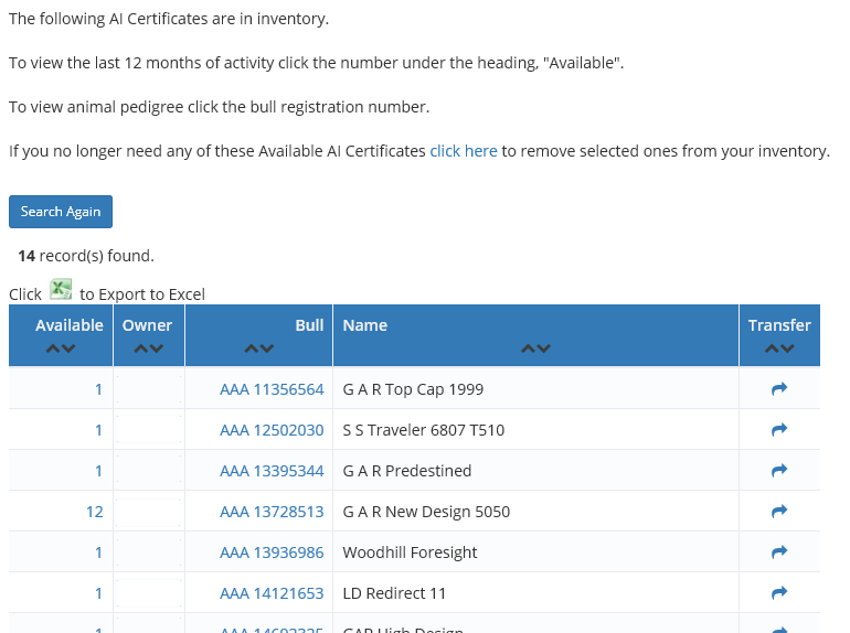 AI Certificates Results page.